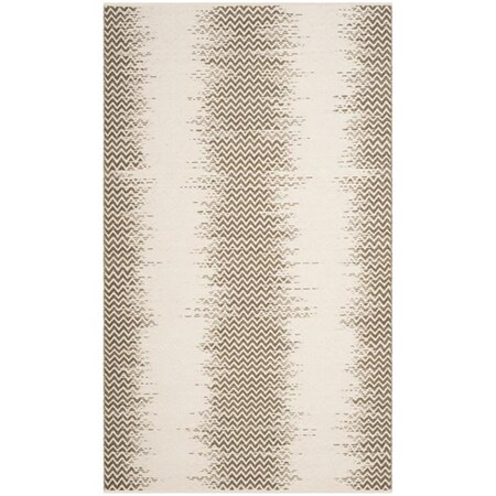 Safavieh Cotton Kilim Small Rectangle Area Rug, Brown and Ivory - 4 x 6 ft. KLC121B-4